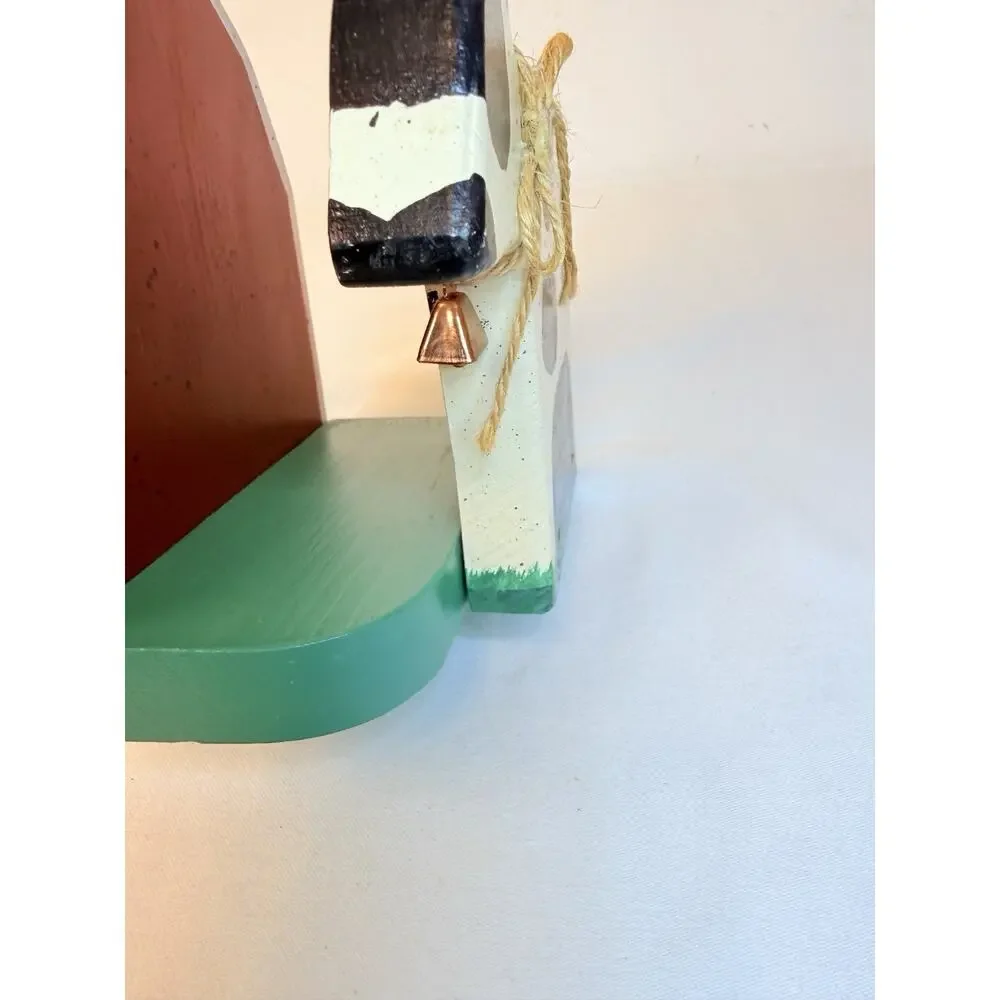 Hand Made And Painted Wooden Down Napkin Holder Farmhouse Country Barn